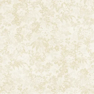 วอลเปเปอร์ลายดอกไม้ สีน้ำตาลทองพื้นสีครีม No.10320-4