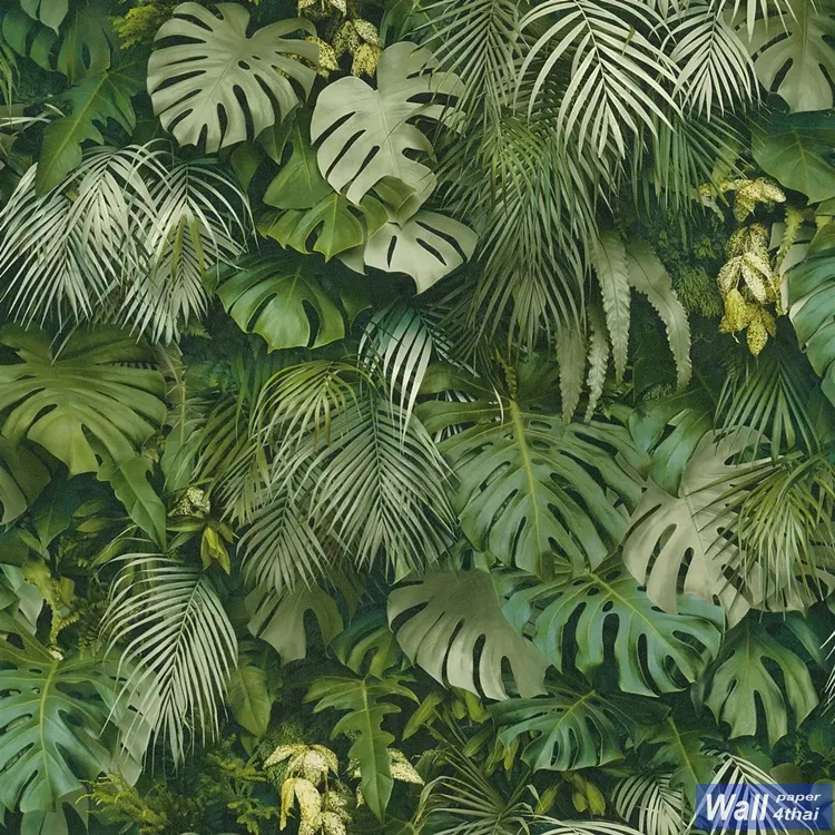 วอลเปเปอร์ติดผนังลายใบไม้ Tropical No.37280-2 - Image 2