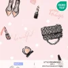 วอลเปเปอร์ห้องเด็ก สีส้มโอรส No.5167-2