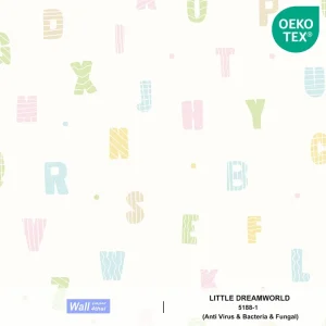 วอลเปเปอร์ห้องเด็ก ลายตัวหนังสือ Witty No.5188-1