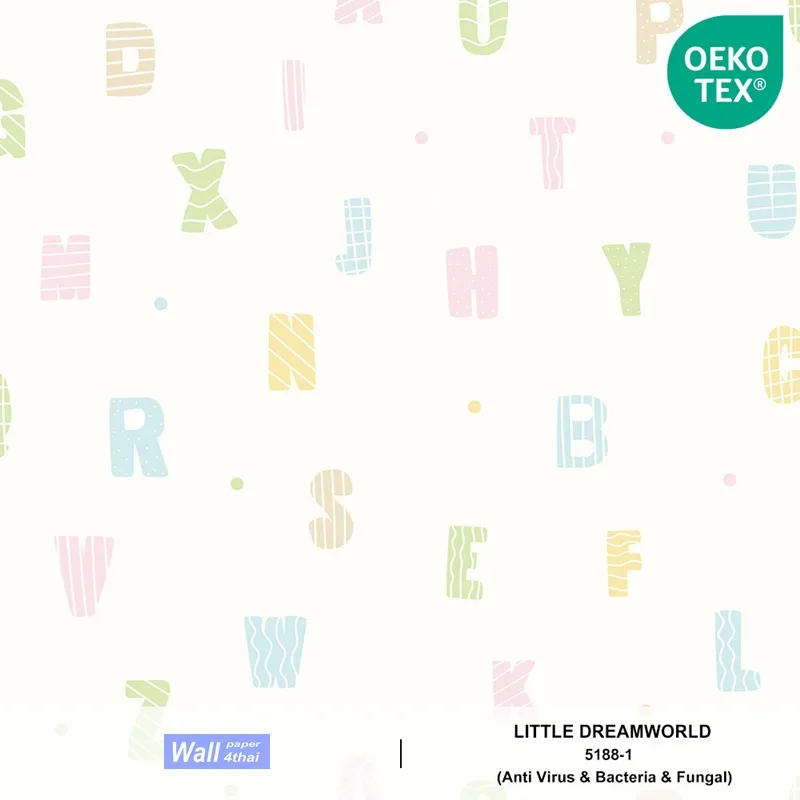 วอลเปเปอร์ห้องเด็ก ลายตัวหนังสือ Witty No.5188-1