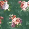วอลเปเปอร์ลายดอกไม้สีม่วง พื้นสีน้ำตาลอ่อน No.52510-2