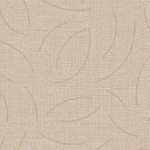 วอลเปเปอร์โมเดิร์น ลายเส้น สีทองพื้นสีน้ำตาล No.52516-3