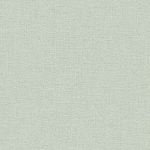 วอลเปเปอร์ลายผ้า สีเขียวอมเทา No.52520-4