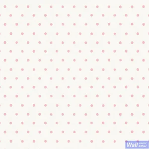 วอลเปเปอร์ลายจุดสีชมพู พื้นสีขาว No.58141