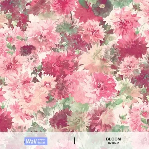 วอลเปเปอร์ลายดอกไม้ สีชมพู No.82102-2