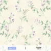 วอลเปเปอร์ลายดอกไม้สีม่วง พื้นสีขาว No.82097-2