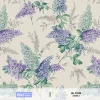 วอลเปเปอร์ลายดอกไม้สีม่วง พื้นสีเทาอ่อน No.82099-3