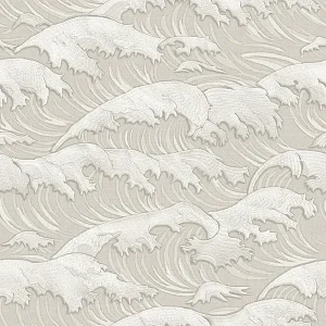 วอลเปเปอร์ลายคลื่น สีเทา SV1001-1