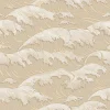 วอลเปเปอร์ลายคลื่น สีน้ำตาลครีม SV1001-2