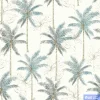 วอลเปเปอร์ลายต้นมะพร้าว สีฟ้าเทา No.88105