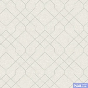 วอลเปเปอร์โมเดิร์น สีเทาเส้นสีเงิน No.88564-3