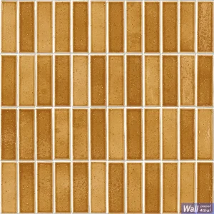 วอลเปเปอร์ลายกระเบื้อง สีน้ำตาลทอง (แท็กเจอร์เงา) No.WT1810-3