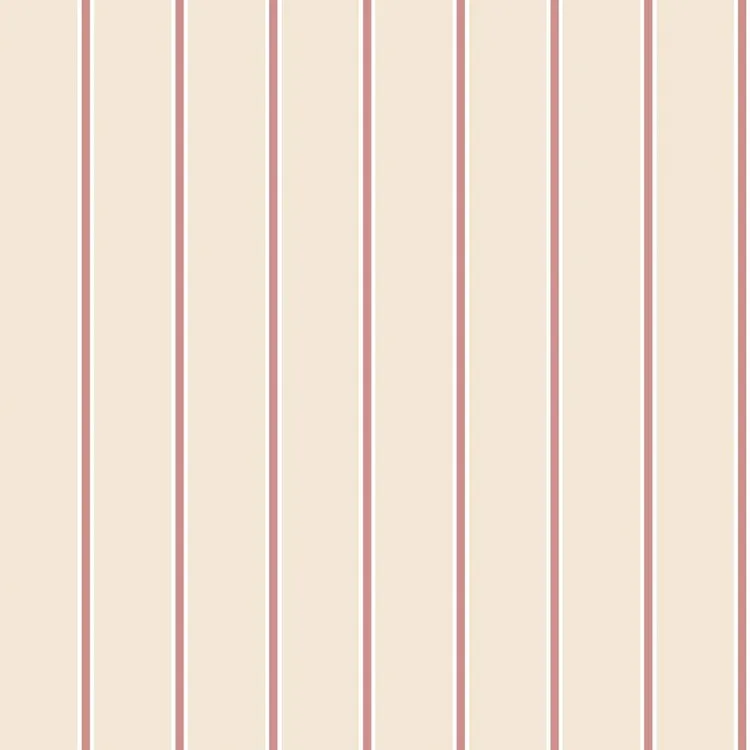 วอลเปเปอร์ลายทาง เส้นสีชมพูและสีขาว No.8381