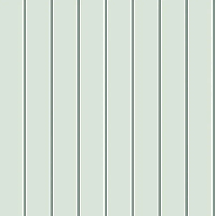 วอลเปเปอร์ลายทางเส้นสีเขียวฟ้า ขาว No.8383