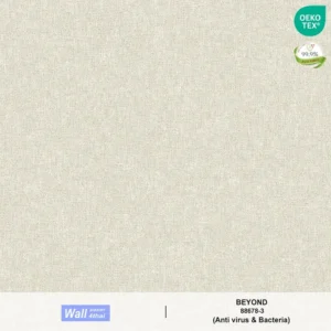 วอลเปเปอร์สีพื้นเทาม่วง เท็กเจอร์ผ้า No.88678-3