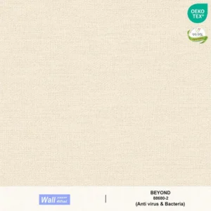 วอลเปเปอร์สีพื้นครีมส้ม กลิตเตอร์เงิน เท็กเจอร์ผ้าทวิต No.88680-2