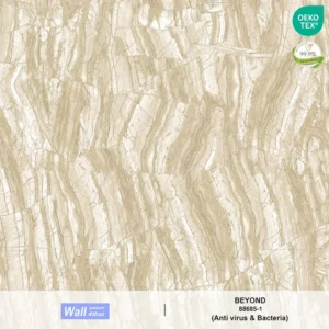 วอลเปเปอร์ลายหินอ่อน สีครีม พิงค์โกล์ด No.88685-1