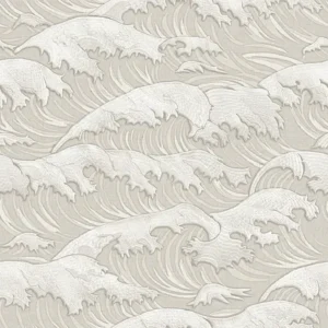 วอลเปเปอร์ลายคลื่น สีเทา No.SV1001-1