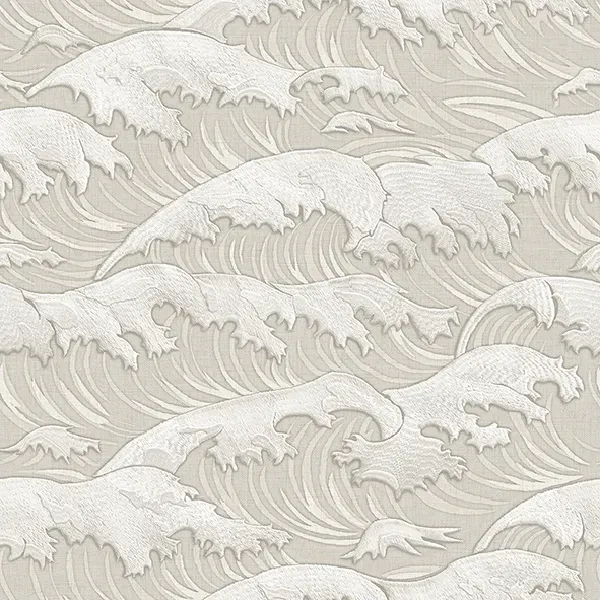 วอลเปเปอร์ลายคลื่น สีเทา No.SV1001-1